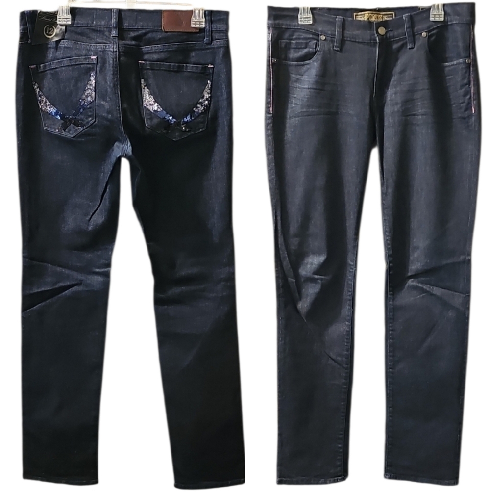 Limited Edition Pink by Victoria's Secret Skinny Blue Jeans. Women's: W12x32L.